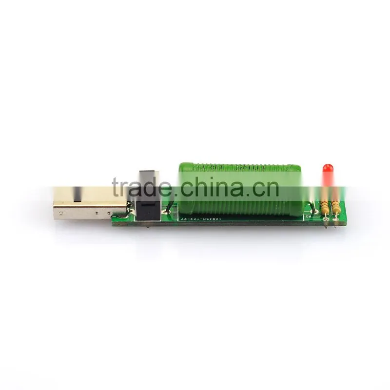 2A 1A design USB Interface Mini Discharge Load Resistor with Switch