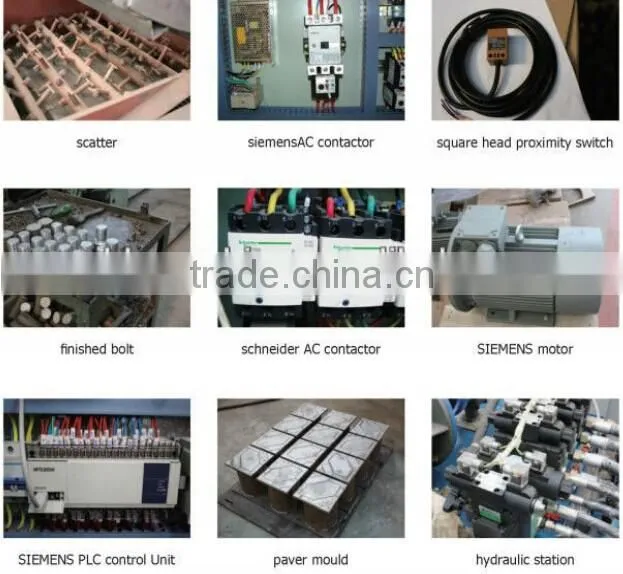 AUTOMATIC BLOCK MACHINE QT4-15C hydraulic motor brand mitsubishi