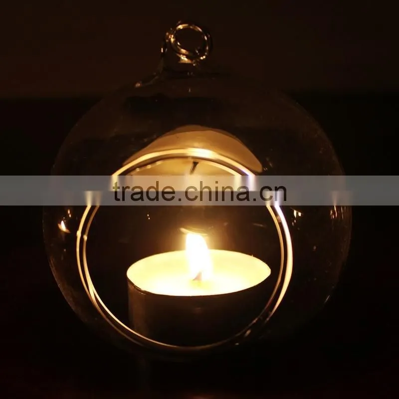 hanging glass ball candle holder, mini flowerpot