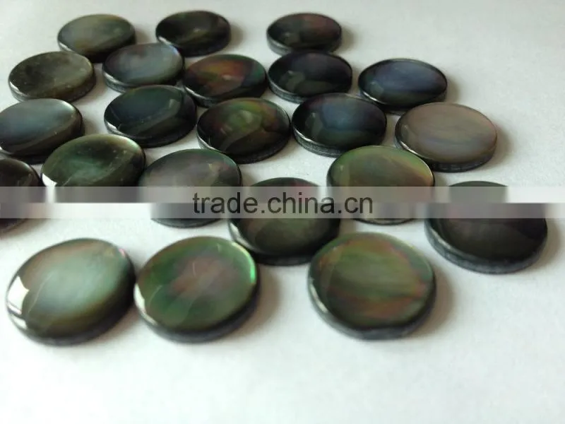 black lip mother of pearl shell cabochon for gemstone jewelry