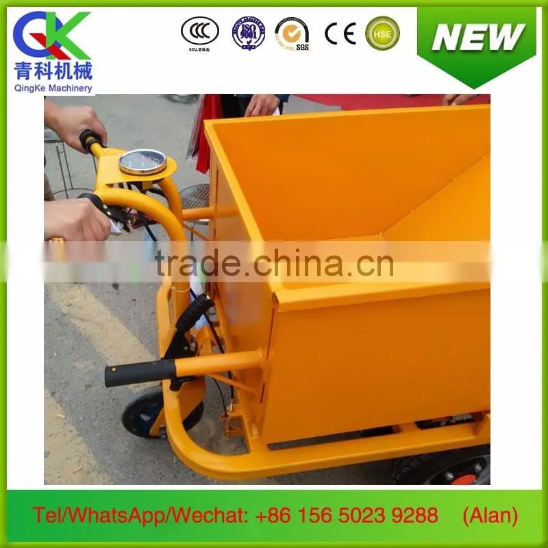 handhold electric wheel barrow trolley for construction site cargo