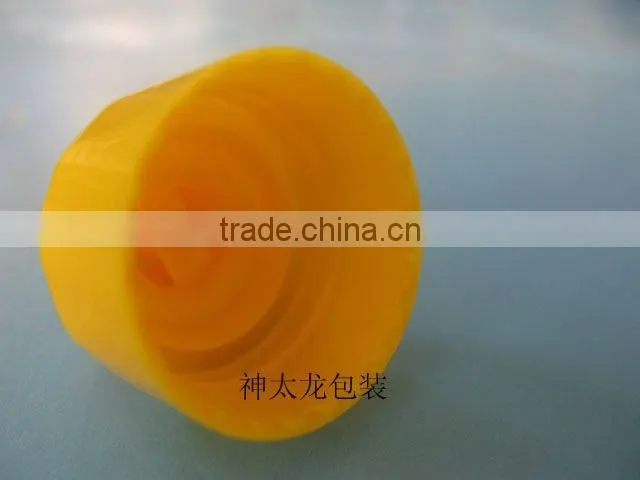 SL-631,28/410 plastic push pull bottle cap smooth outside