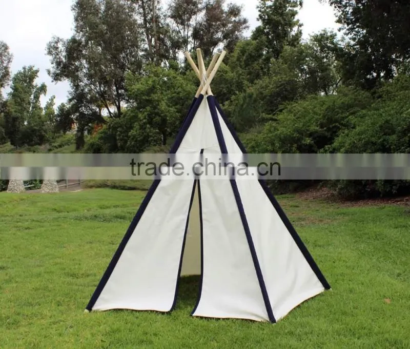 Promotional Kids Children play indoor room cotton canvas indian teepee tent