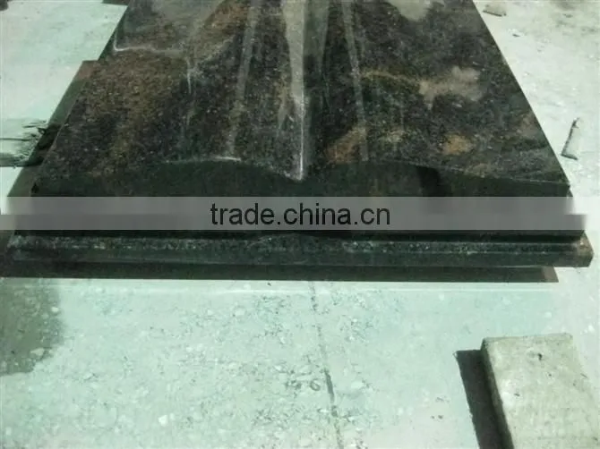 Black unique tombstone design