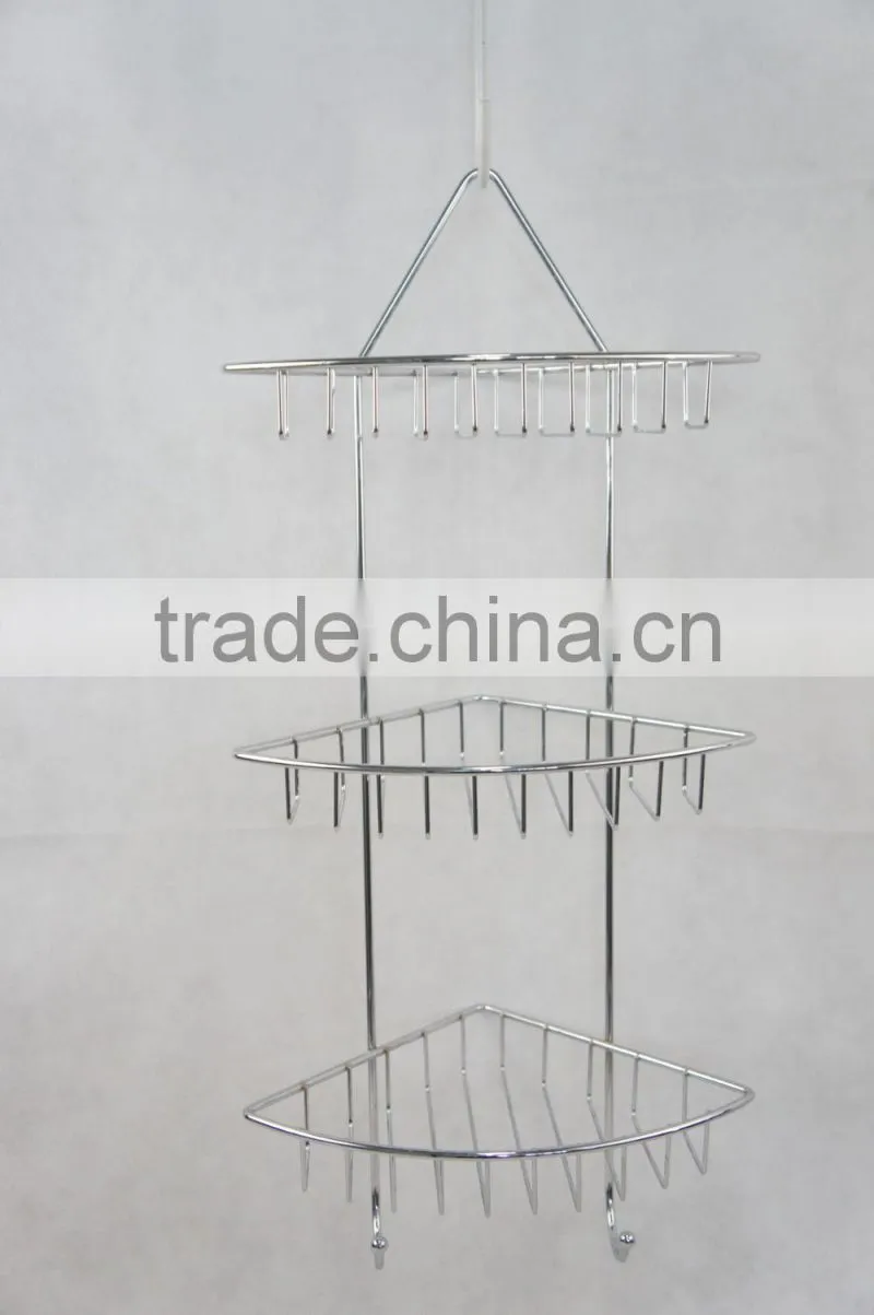 Bathroom Shower Caddy for Shampoo, Soap, 3 Tires Caddy Corner