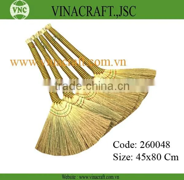 Wholesale broom straw broom with colorful handle