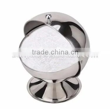 Stainless Steel Spice Jar Condiment Server Sugar Bowl with Rolltop Lid