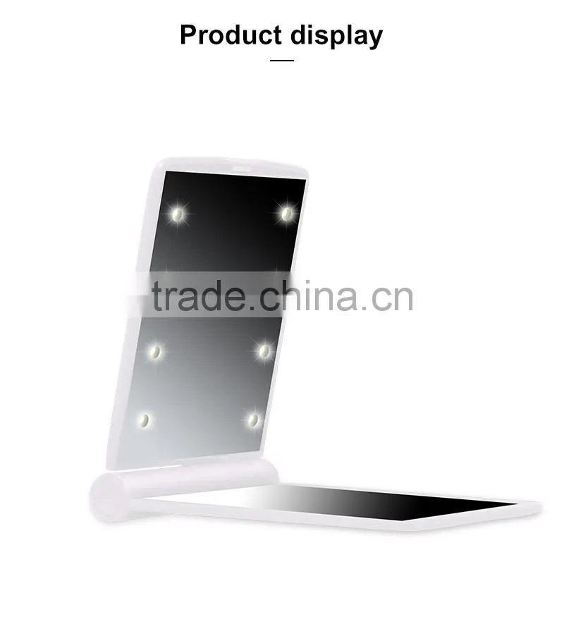 OEM makeup mirror, pocket mirror with led light with cheap price