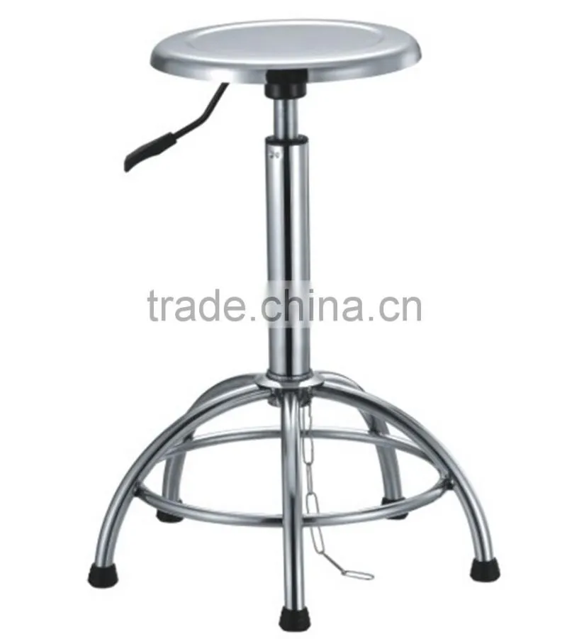 Roung Stool with Wheels and Gas Lift