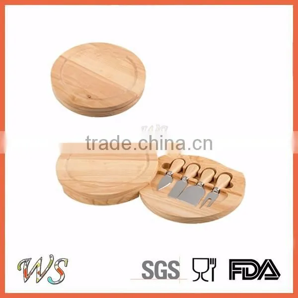 WSSKHL091 Cheese board with 4 Knives sets