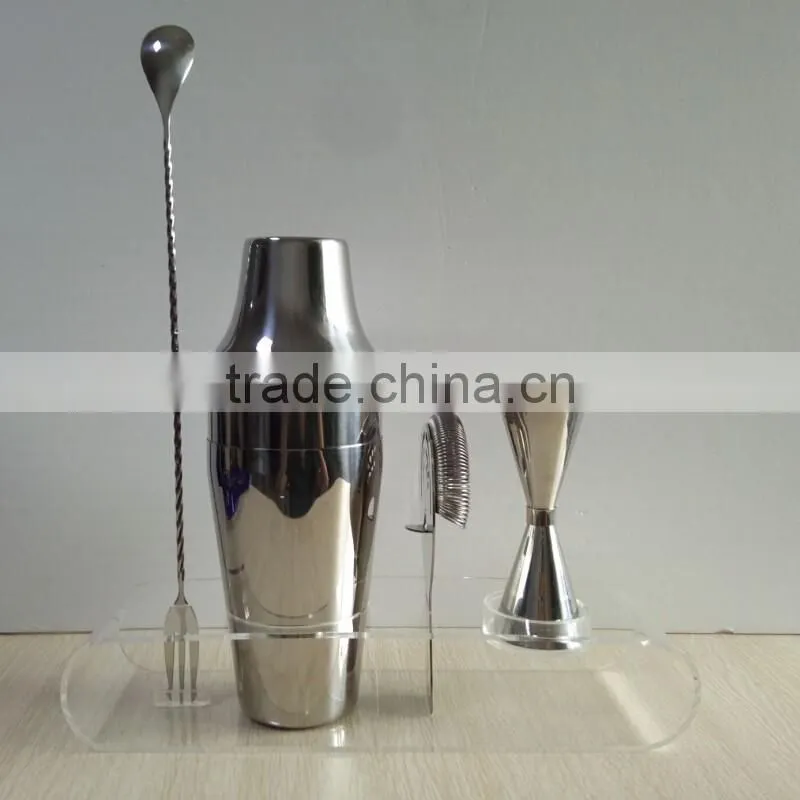 Big professional factory custom made acrylic wine glass holder tray