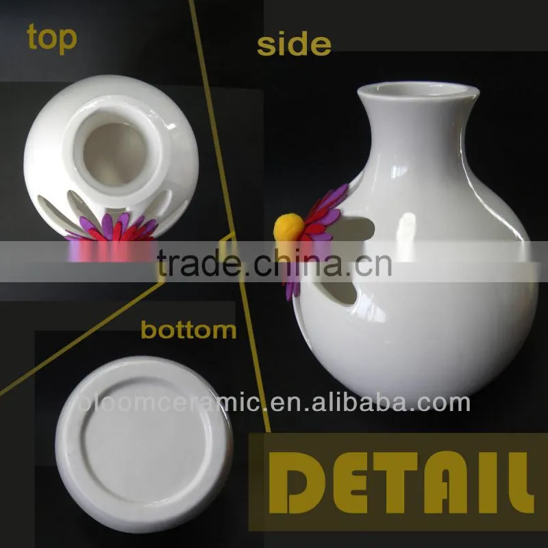 Ceramic christmas flower vase