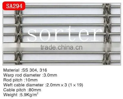 high quality wall drapery mesh for building material