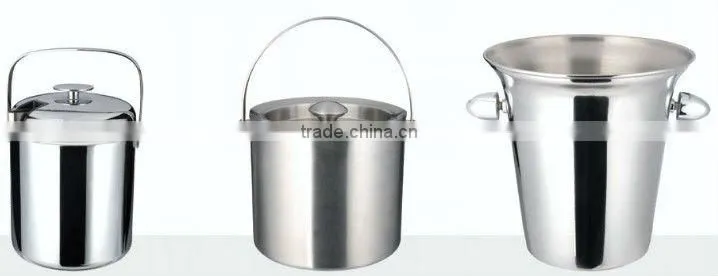 Starred Hotel guest room stainless steel ice bucket