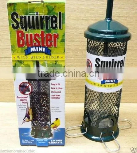 Squirrel-proof wild bird feeders