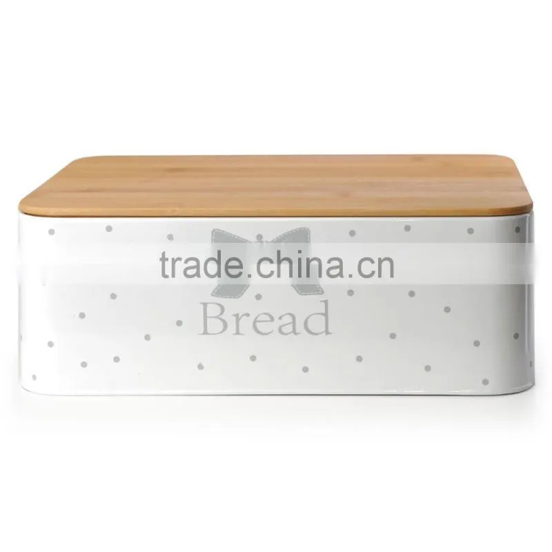 Vintage Design Home Kitchen pink bread bin