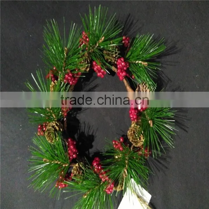 Factory direct sales artificial flower candle rings for home decoration
