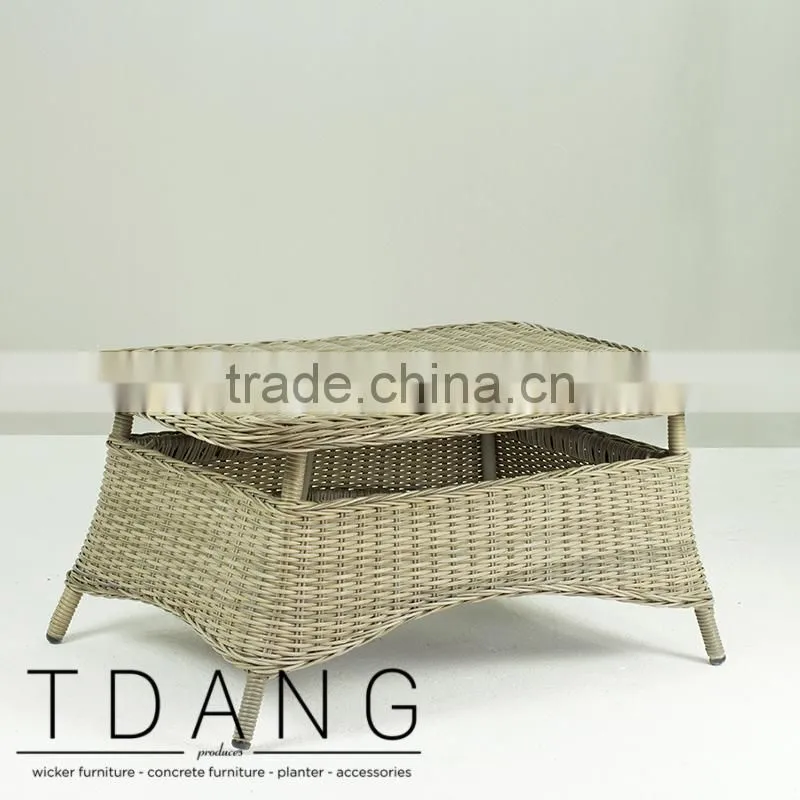 Hanna Wicker Table- Garden Outdoor Rattan Coffee Table