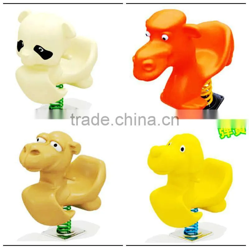 AMAZING!!ATTRACTIVE!!HIGH QUALITY PLASTIC SPRING KIDS OUTDOOR ROCKING HORSE(HC-16705)