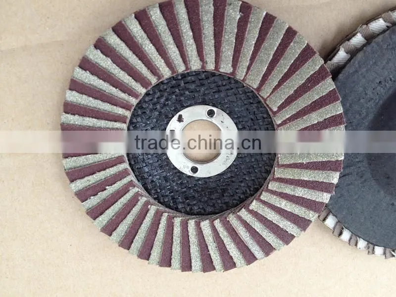 Abrasive flap wheel for polishing stone