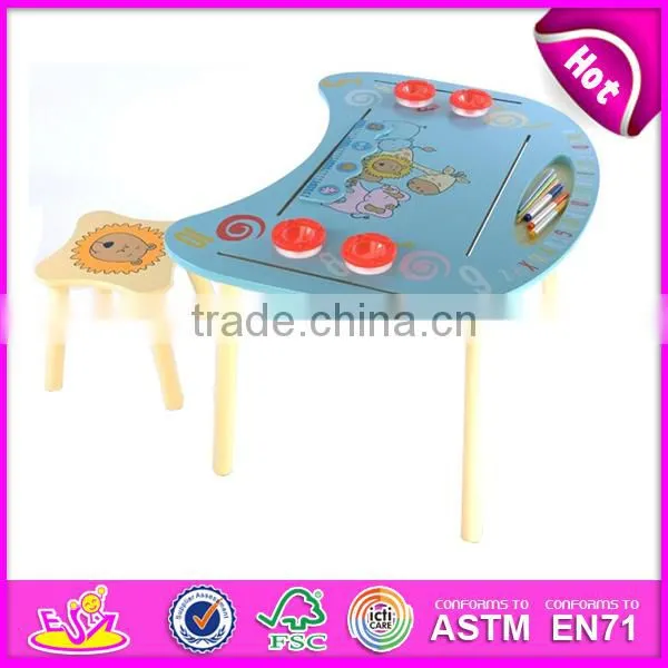 2015 New wooden draw table for kids,stable wooden draw table set for children,educational wooden draw table toy W08G126-x