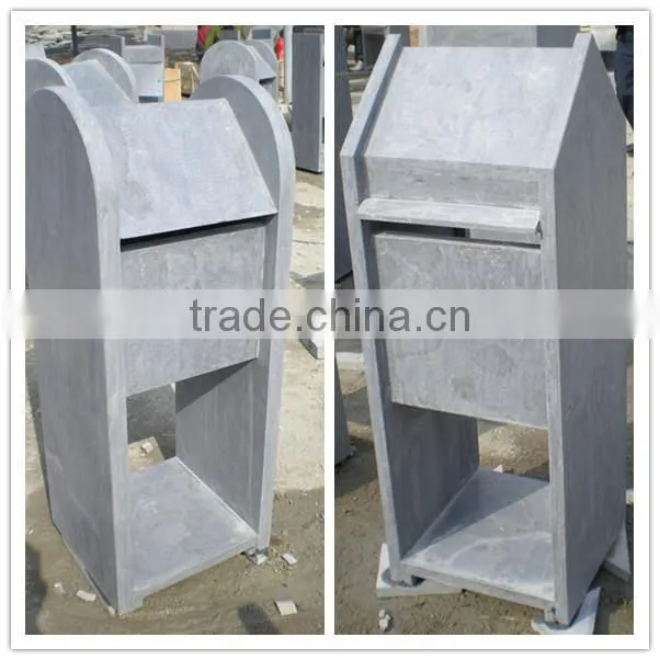 blue limestone letterbox