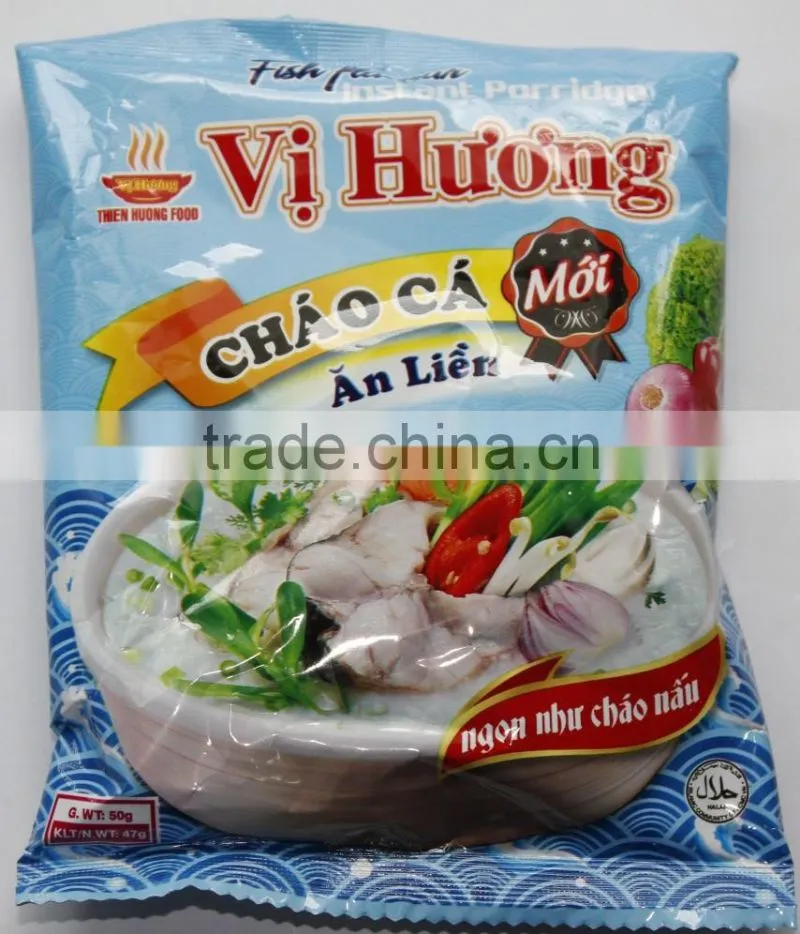 FISH FLAVOUR HIGH QUALITY INSTANT PORRIDGE 47g - Thien Huong Food JSC