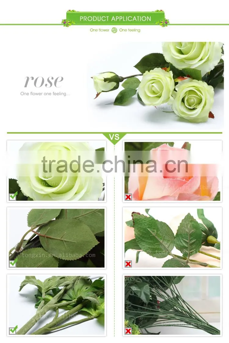 china wholesale silk flower artificial real touch cherry blossom good quality for decoration
