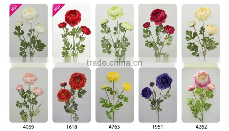 hot sell artificial ranunculus wedding low moq decoration arrangement