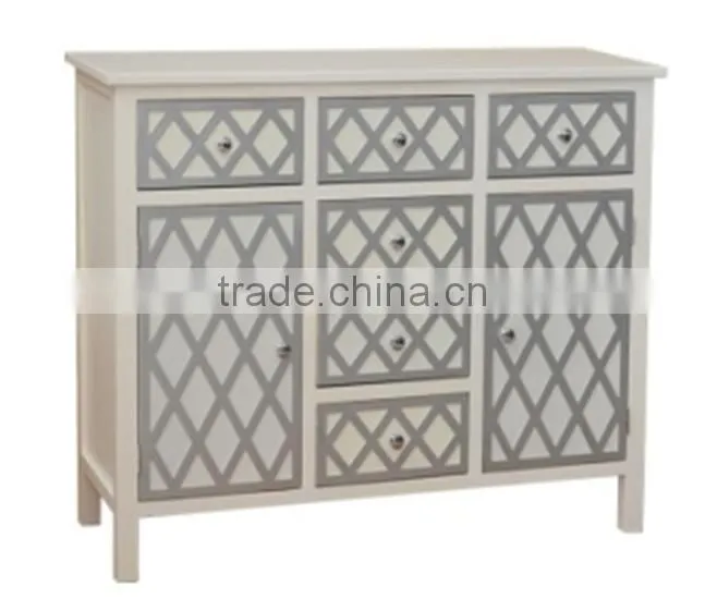 Antique Cheap Wooden Storage Cabinet with 6 Basket Drawers