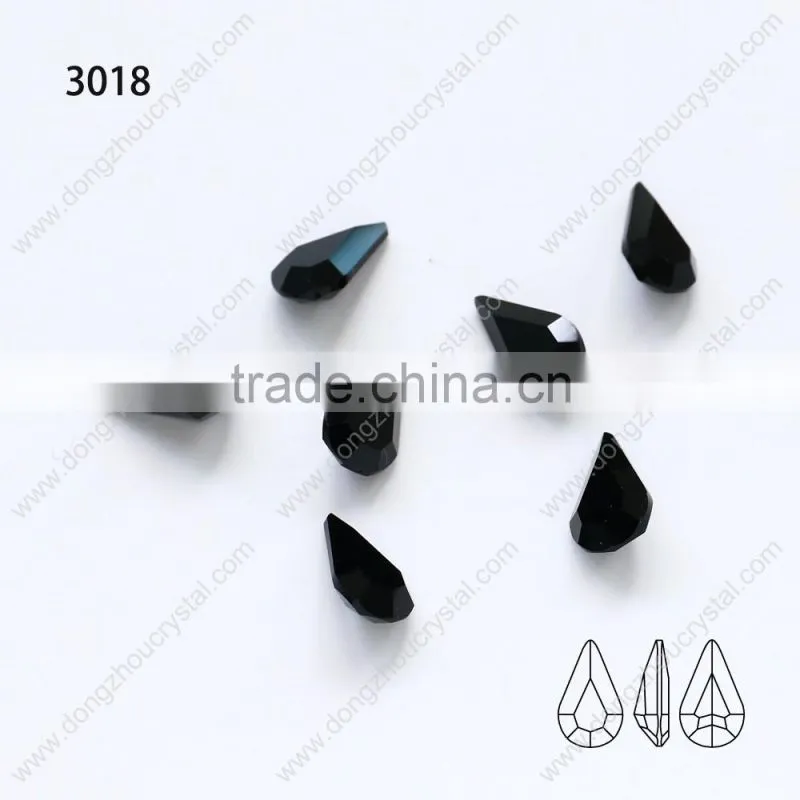 COLORS small crystal teardrop shaped glass beads for clothing/jewelry/shoes/bags decoration