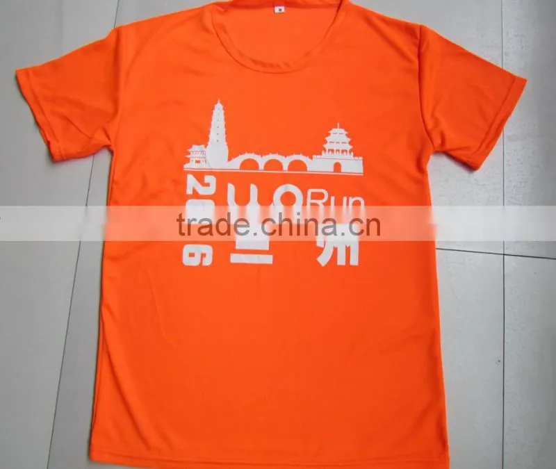 Printed soft long sleeve dry fit tshirts in neon yellow color