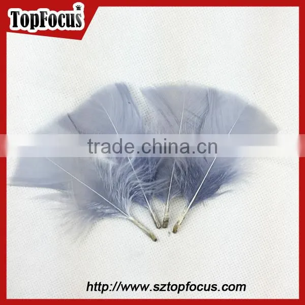 China cheap dyed high filling power artificial flat white turkey down feather