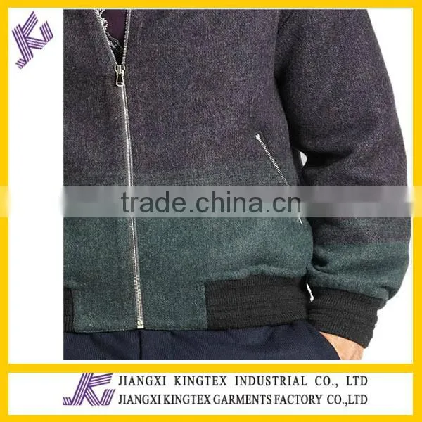 Ombre Bomber Jacket,fashion subtle ombre effect updates jacket ,ribbed trim warmth jacket