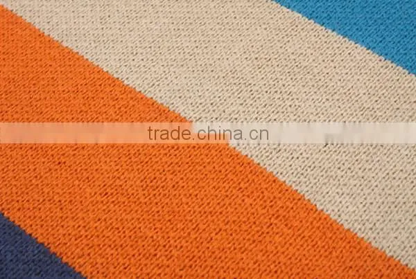High quality colorful stripe long 180cn wool women autumn and winter wear rainbow knit scarf fashion