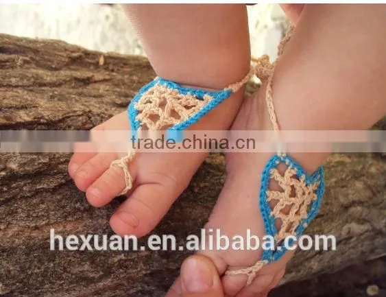 Baby Shoes Flower Design Baby PreWalker Infant Shoes Cotton Barefoot Sandals