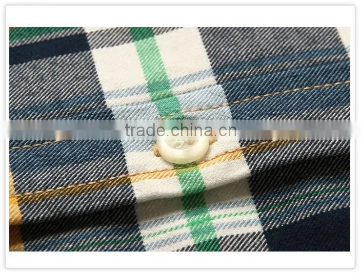WOMEN'S YELLOW PLAIDS SHIRT FANCY DESIGN LADY'S BLOUSE SIZE S-2XL
