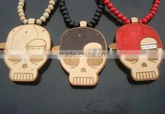 cheap price wooden necklace hip hop shamballa necklace