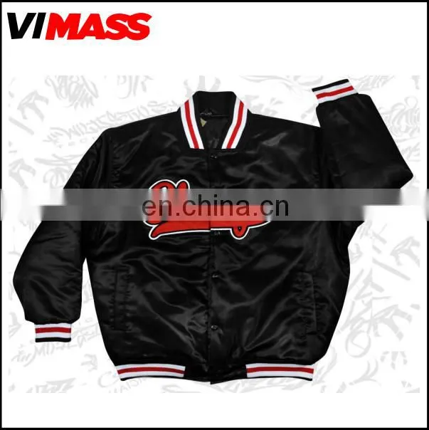 2015 baseball jacket , wholesale custom fashion printing men winter cotton jacket