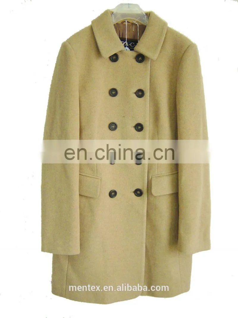 AW warm lady's wool cashmere pea coat