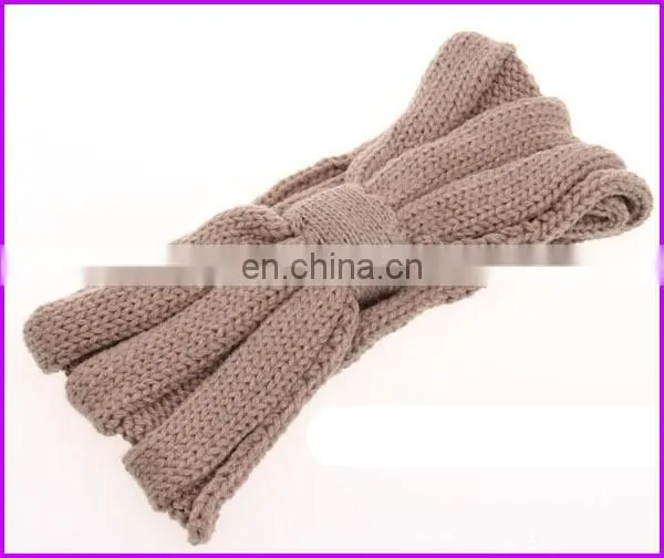 Bowknot knitted headbands for women , fashion knitted headbands