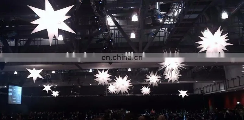 led light strong style color inflatable star decoration for wedding and party decoration