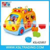 Plastic educational rocking horse electric toy with music