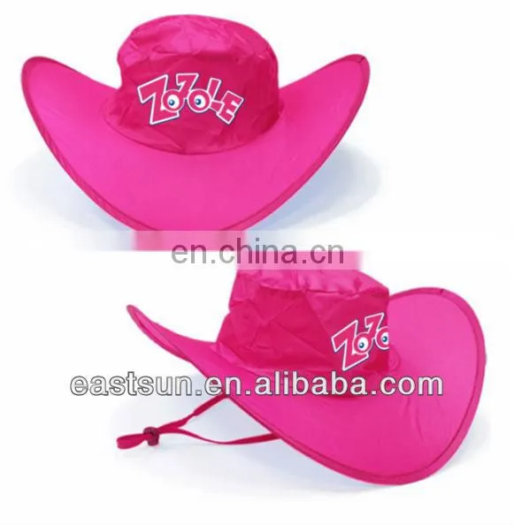 cheap hot promotion foldable polyester large sun hat