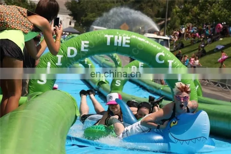 Longest inflatable slip n slide the city in street for sale