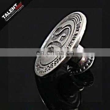 Zinc buttons for jeans clothing