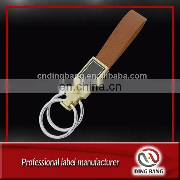 Professional Double Electroplated More Chain Type And Metal Hooks Type Custom Business Gift Gold Logo Classical Keychain