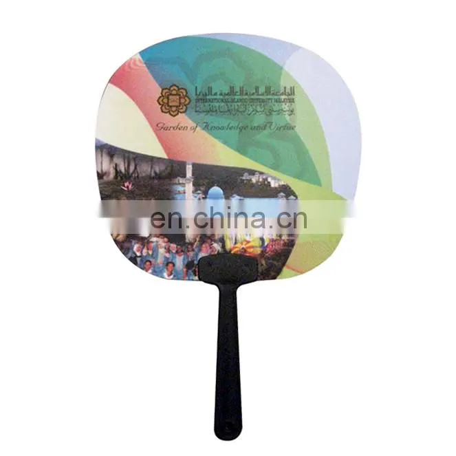 high-quality advertise brand custom person fold fan wholesal
