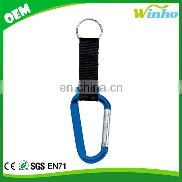 Winho Carabiner With Split Ring & Nylon Strap