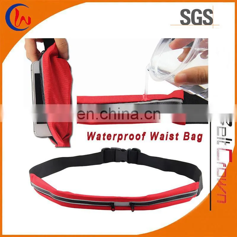 Woven Logo Elastic Waist Belt Bag Storage Bag